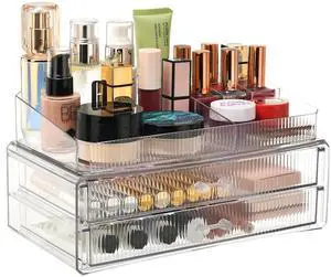 stackable storage drawers, acrylic storage rack, cosmetics and beauty products organizer, suitable for makeup room, bathroom, pantry, home bedroom storage stackable storage drawers, acrylic storage rack, cosmetics and beauty products organizer, suitable for makeup room, bathroom, pantry, home bedroom storage