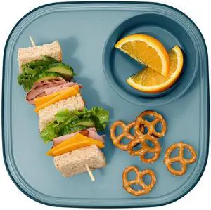 Dipware Reusable Dining Plate/Serving Tray for Appetizers and Snacks, Food-Safe Appetizer Serving Platter with Removable Dip Bowl, Midnight Dipware Reusable Dining Plate/Serving Tray for Appetizers and Snacks, Food-Safe Appetizer Serving Platter with Removable Dip Bowl, Midnight