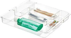 Expandable Makeup Drawer Organizer, Clear Expandable Makeup Drawer Organizer, Clear