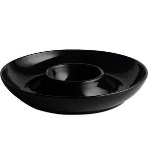 Ceramic Chip and Dip Serving Set, 12 Inch Large Divided Bowls Set for Salsa, Veggies, Dip, Appetizers, Snacks, Candy, Fruits-Relish Trays for Parties and Entertaining, Black Ceramic Chip and Dip Serving Set, 12 Inch Large Divided Bowls Set for Salsa, Veggies, Dip, Appetizers, Snacks, Candy, Fruits-Relish Trays for Parties and Entertaining, Black