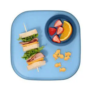 dipware 3 Bowl Serving Tray, Stackable & Removable Dip Bowls for Charcuterie, Guacomole, Snacks, Veggies, Premium Dishwasher & Microwave Safe, Multipurpose Plate & Bowl, Blue dipware 3 Bowl Serving Tray, Stackable & Removable Dip Bowls for Charcuterie, Guacomole, Snacks, Veggies, Premium Dishwasher & Microwave Safe, Multipurpose Plate & Bowl, Blue
