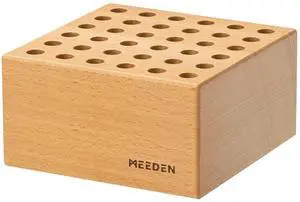Beechwood Pencil and Brush Holder: 36 Holes Paint Brush Storage Organizer & Holder Rack - Wooden Block Pencil Holder for Paintbrushes, Pens and Art Tools - Paint Brush Holder Display Stand Beechwood Pencil and Brush Holder: 36 Holes Paint Brush Storage Organizer & Holder Rack - Wooden Block Pencil Holder for Paintbrushes, Pens and Art Tools - Paint Brush Holder Display Stand