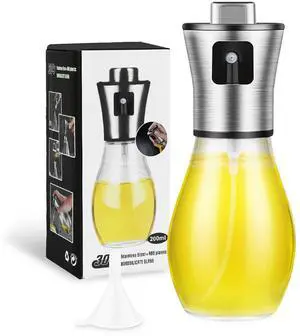 Glass Olive Oil Sprayer for Air Fryer & Grill 1g Precise Oil Control Glass Olive Oil Sprayer for Air Fryer & Grill 1g Precise Oil Control