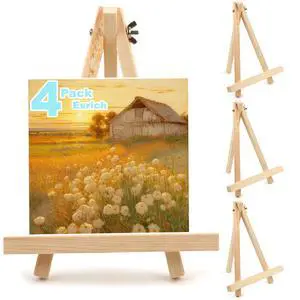 4PCS 9 Inch Wood Easels, Tripod, Painting Party Easel, Kids Student Tabletop Easels for Painting, Easel Stand for Painting Canvases, Portable Canvas Photo Picture Sign Holder. 4PCS 9 Inch Wood Easels, Tripod, Painting Party Easel, Kids Student Tabletop Easels for Painting, Easel Stand for Painting Canvases, Portable Canvas Photo Picture Sign Holder.
