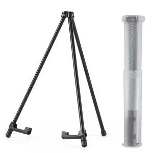 14" High Tabletop Instant Display Easel - Black Steel Small Tripod Easel Stand with Adjustable Holders for Pictures, Paintings, Posters and Store Signs(1 Pack) 14" High Tabletop Instant Display Easel - Black Steel Small Tripod Easel Stand with Adjustable Holders for Pictures, Paintings, Posters and Store Signs(1 Pack)