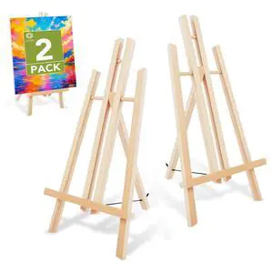 2 Pack 17 Inch Wooden Tabletop Easel Stand, A-Frame Art Painting Easel for Painting, Display & Art Creation, Canvas Holder for Artists, Students & Hobbyists 2 Pack 17 Inch Wooden Tabletop Easel Stand, A-Frame Art Painting Easel for Painting, Display & Art Creation, Canvas Holder for Artists, Students & Hobbyists
