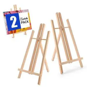 2 PCS 16 Inch Tabletop Easel,Tabletop Easel for Painting Party, Wooden Tabletop Display Easels, Painting Easel for Displaying Canvases, Photos, Display Tripod Holder Stand for Students Kids 2 PCS 16 Inch Tabletop Easel,Tabletop Easel for Painting Party, Wooden Tabletop Display Easels, Painting Easel for Displaying Canvases, Photos, Display Tripod Holder Stand for Students Kids