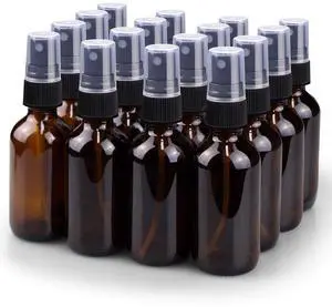 Spray Bottle, 2 oz Fine Mist Glass Spray Bottles, Little Refillable Liquid Containers for Watering Flowers Cleaning (16 Pack, Amber) Spray Bottle, 2 oz Fine Mist Glass Spray Bottles, Little Refillable Liquid Containers for Watering Flowers Cleaning (16 Pack, Amber)