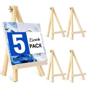5 PCS 9 Inch Easel for Painting, Easel Stand for Painting Canvas, Wooden Easel Stand for Sign,Tabletop Easels for Painting, Small Art Easel Canvas Stand Photo Display Holder for Kids Adults 5 PCS 9 Inch Easel for Painting, Easel Stand for Painting Canvas, Wooden Easel Stand for Sign,Tabletop Easels for Painting, Small Art Easel Canvas Stand Photo Display Holder for Kids Adults