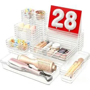 Military Grade Drawer Organizer, Makeup organizer,Holds 177 Items Bathroom Organizers and Storage,Organization and Storage,Desk Drawer Organizer for VanityClear Military Grade Drawer Organizer, Makeup organizer,Holds 177 Items Bathroom Organizers and Storage,Organization and Storage,Desk Drawer Organizer for VanityClear