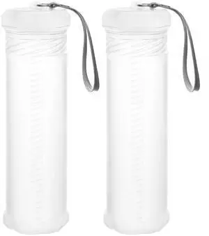 Extendable Artist Storage Tube - Durable Plastic, 2 Pack Adjustable Length 8.5" to 15", 2.4" Width, Translucent with Carrying Lanyard for Brushes, Pens & Watercolor Supplies Extendable Artist Storage Tube - Durable Plastic, 2 Pack Adjustable Length 8.5" to 15", 2.4" Width, Translucent with Carrying Lanyard for Brushes, Pens & Watercolor Supplies