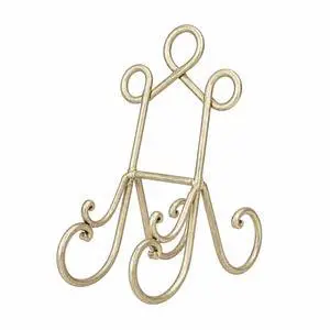Metal Display Easel Scroll Tabletop Easel, Display Stand 5" x 8" x 9", Brass Metal Display Easel Scroll Tabletop Easel, Display Stand 5" x 8" x 9", Brass