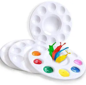 4 PCS Paint Palette, INIFUS Paint Pallet for Kids & StudentsPlastic Paint Tray Palettes with 10 Wells,Painting Supplies for Kids 4 PCS Paint Palette, INIFUS Paint Pallet for Kids & StudentsPlastic Paint Tray Palettes with 10 Wells,Painting Supplies for Kids