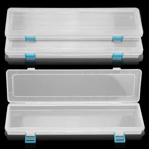 3 Pack Translucent Plastic Paint Brush Holder, Long Paint Brushes Watercolor Pens Pencils Drawing Tools Storage Box Container Case(13" x 2.8" x 1.4") 3 Pack Translucent Plastic Paint Brush Holder, Long Paint Brushes Watercolor Pens Pencils Drawing Tools Storage Box Container Case(13" x 2.8" x 1.4")