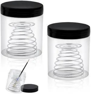 Paint Brush Cleaner Tool - 2 Pack Brush Cleaning Cup with Removable Spring Coil for Oil, Acrylic, Watercolor Painting Art Supplies Paint Brush Cleaner Tool - 2 Pack Brush Cleaning Cup with Removable Spring Coil for Oil, Acrylic, Watercolor Painting Art Supplies
