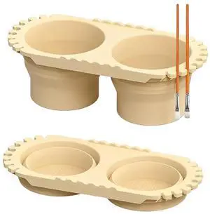 Beige Dual Compartment Paint Brush Cleaning Cup,Collapsible Paint Water Cup & Brush Cleaner with Brush Holder, Squeegee Lips & Drip Tray for Acrylic, Watercolor & Art Supplies Beige Dual Compartment Paint Brush Cleaning Cup,Collapsible Paint Water Cup & Brush Cleaner with Brush Holder, Squeegee Lips & Drip Tray for Acrylic, Watercolor & Art Supplies