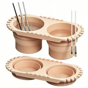 Paint Puck Collapsible Paint Brush Cleaner Rinse Cup (Beige) Paint Puck Collapsible Paint Brush Cleaner Rinse Cup (Beige)