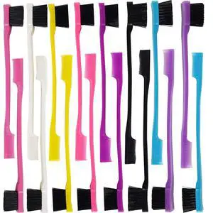 24PCS Hair Edge Brush, Double Sided Edge Control Hair Comb Eyebrow Brush Smooth Comb Grooming (8Colors) 24PCS Hair Edge Brush, Double Sided Edge Control Hair Comb Eyebrow Brush Smooth Comb Grooming (8Colors)
