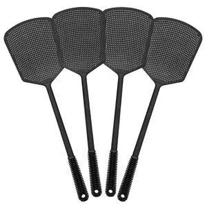 Fly Swatters-Hiway 4 Pack One-Solid Piece Heavy Duty Fly Swatters with Bigger Paddle that Work for Indoor and Outdoor Fly Swatters-Hiway 4 Pack One-Solid Piece Heavy Duty Fly Swatters with Bigger Paddle that Work for Indoor and Outdoor