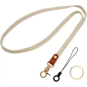 Stretchy Thin Lanyard for ID Badges, Elastic Neck Lanyard Keychain for Women Men, Lightweight Nylon Phone Lanyard for Keys, Wallet, Badges (Starlight) Stretchy Thin Lanyard for ID Badges, Elastic Neck Lanyard Keychain for Women Men, Lightweight Nylon Phone Lanyard for Keys, Wallet, Badges (Starlight)