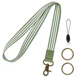 Lanyards for ID Badges & Keys, Long Neck Teacher Lanyard for Women Men, Keychain Lanyard Strap for Id Card Holder, Wallet (Olive Green) Lanyards for ID Badges & Keys, Long Neck Teacher Lanyard for Women Men, Keychain Lanyard Strap for Id Card Holder, Wallet (Olive Green)