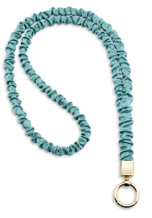 Thin Scrunchie Lanyard for ID Badges Cute Neck Stretchy Lanyard for Keys Retractable Keychain Holder (Deep Green) Thin Scrunchie Lanyard for ID Badges Cute Neck Stretchy Lanyard for Keys Retractable Keychain Holder (Deep Green)