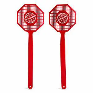 Made in USA Fly Swatter - 2 Pack Heavy Duty Plastic Flyswatters for Indoor & Outdoor Use Made in USA Fly Swatter - 2 Pack Heavy Duty Plastic Flyswatters for Indoor & Outdoor Use