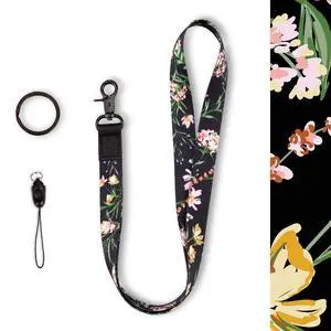 Lanyard ID Badge, Key & Teacher Lanyard - Cute & Cool Design for Women, Office, Cruise Ship, Staff, Students - Detachable Keyring for ID Card, Car Key, Name Tag, Credit Cards, Wallet, Phones (Black) Lanyard ID Badge, Key & Teacher Lanyard - Cute & Cool Design for Women, Office, Cruise Ship, Staff, Students - Detachable Keyring for ID Card, Car Key, Name Tag, Credit Cards, Wallet, Phones (Black)