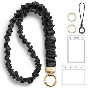 Stretchy Scrunchie Lanyard for Id Badges for Keys, Teacher Gifts Lanyards Stretchy Scrunchie Lanyard for Id Badges for Keys, Teacher Gifts Lanyards
