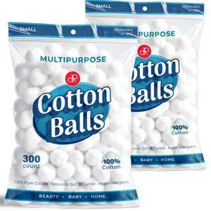 600 ct Small Cotton Balls, 100% Pure Natural Cotton, for Make-Up, Nail Polish Removal, Pet Care, Soft and Absorbent (Pack of 600) 600 ct Small Cotton Balls, 100% Pure Natural Cotton, for Make-Up, Nail Polish Removal, Pet Care, Soft and Absorbent (Pack of 600)