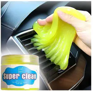 Car Cleaning Gel, Reusable Vehicle Air Vent Crevice Detailing Putty, Automotive Interior Detail Slime Cleaner Removal Tool Kit Accessories, Universal for SUV, Sedan, Truck (Yellow) Car Cleaning Gel, Reusable Vehicle Air Vent Crevice Detailing Putty, Automotive Interior Detail Slime Cleaner Removal Tool Kit Accessories, Universal for SUV, Sedan, Truck (Yellow)