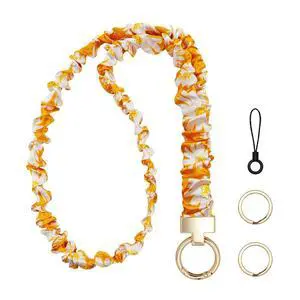 Stretchy Scrunchie Lanyard for ID Badges, Teacher Gifts for Women Birthday Unique, Cute Neck Scrunchie Lanyard Perfect for Office Teacher Appreciation Gifts Nurses School Classroom (Yellow) Stretchy Scrunchie Lanyard for ID Badges, Teacher Gifts for Women Birthday Unique, Cute Neck Scrunchie Lanyard Perfect for Office Teacher Appreciation Gifts Nurses School Classroom (Yellow)