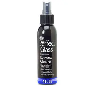 Perfect Glass Eyewear Cleaner - Eye Glass Cleaner for Glasses and Sunglasses - Anti Scratch and Anti Glare Lens Cleaner Spray, 4 Fl Oz, Pack of 1 Perfect Glass Eyewear Cleaner - Eye Glass Cleaner for Glasses and Sunglasses - Anti Scratch and Anti Glare Lens Cleaner Spray, 4 Fl Oz, Pack of 1