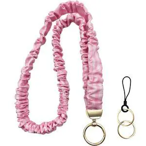Scrunchies Lanyards for Id Badges and Keys,Cute Teacher Lanyard Straps for Women Card Holder Keychain Wallet Scrunchies Lanyards for Id Badges and Keys,Cute Teacher Lanyard Straps for Women Card Holder Keychain Wallet