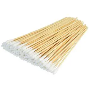 500 Pcs Swabs Cotton Sticks, Bantoye 6 Inches Cleaning Sterile Sticks with Wooden Handle for Wound Makeup Clean, Removal Residue 500 Pcs Swabs Cotton Sticks, Bantoye 6 Inches Cleaning Sterile Sticks with Wooden Handle for Wound Makeup Clean, Removal Residue