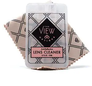 Anti-Reflective Safe lens Cleaner Spray Kit (1) 0.7oz Glasses Cleaner Spray, (1) Microfiber Cloth for Eyeglasses, Sunglasses, Lenses, Screens and Camera Cleaning Kit (2 Piece Set) Anti-Reflective Safe lens Cleaner Spray Kit (1) 0.7oz Glasses Cleaner Spray, (1) Microfiber Cloth for Eyeglasses, Sunglasses, Lenses, Screens and Camera Cleaning Kit (2 Piece Set)