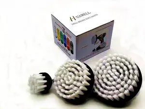 New Quick Change Shaft 3 Pack Soft White Drill Brush Carpet, Upholstery, and Leather Scrub Brushes New Quick Change Shaft 3 Pack Soft White Drill Brush Carpet, Upholstery, and Leather Scrub Brushes