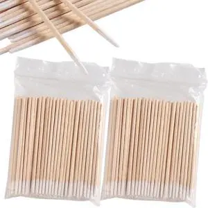 200PCS Precision Tip Cotton Swabs with Wooden Sticks, Pointed Tip Cotton Swabs for Nail Polish Touch Up, Disposable Makeup Applicators, Cotton Sticks for Makeup, Microblading Supplies 200PCS Precision Tip Cotton Swabs with Wooden Sticks, Pointed Tip Cotton Swabs for Nail Polish Touch Up, Disposable Makeup Applicators, Cotton Sticks for Makeup, Microblading Supplies