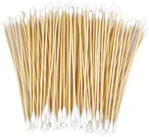 200 Pcs 6 Inch Long Cotton Swabs with Double Round Tips, Sturdy Bamboo Sticks, Soft & Absorbent Cotton Tipped Applicators for Cleaning Dog Ear, Gun and Hard-to-reach Areas, Makeup, Crafting 200 Pcs 6 Inch Long Cotton Swabs with Double Round Tips, Sturdy Bamboo Sticks, Soft & Absorbent Cotton Tipped Applicators for Cleaning Dog Ear, Gun and Hard-to-reach Areas, Makeup, Crafting