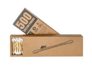 Bamboo Cotton Swabs (500 Count) - Vegan, Eco Friendly, Organic, Double Tips, Plastic Free Wooden Ear Sticks, All Natural 100% Biodegradable Cotton Buds Bamboo Cotton Swabs (500 Count) - Vegan, Eco Friendly, Organic, Double Tips, Plastic Free Wooden Ear Sticks, All Natural 100% Biodegradable Cotton Buds