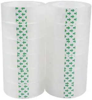 12 Rolls Transparent Tape Clear Tape Refills Rolls,3/4 x 1000 Inches,1 inch Core,for Office, Home, School (12) 12 Rolls Transparent Tape Clear Tape Refills Rolls,3/4 x 1000 Inches,1 inch Core,for Office, Home, School (12)