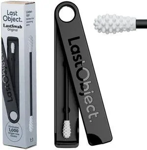 ® Reusable Cotton Swabs for Ear Cleaning - The Sustainable and Sanitary Alternative to Single-Use Q Tips - Zero Waste and Easy to Clean - Comes with a Convenient Travel Case Holder - Black ® Reusable Cotton Swabs for Ear Cleaning - The Sustainable and Sanitary Alternative to Single-Use Q Tips - Zero Waste and Easy to Clean - Comes with a Convenient Travel Case Holder - Black