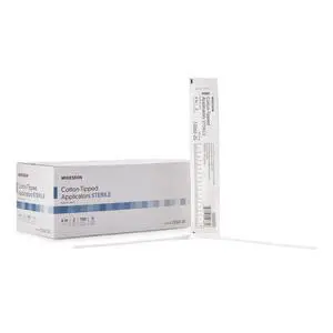 Cotton Tipped Applicator, Long Sterile Medical Swabs, 6 in, 200 ct Cotton Tipped Applicator, Long Sterile Medical Swabs, 6 in, 200 ct