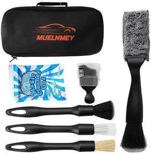 7PCS Car Detailing Brush Set, Soft Boar Hair Brush, Car Interior Detail Brush, Fiber Brush, Car Dust Removal Brush, Car Cleaning Gel, Cleaning Tool Set Suitable for Trucks, Cars, RVs, SUVs 7PCS Car Detailing Brush Set, Soft Boar Hair Brush, Car Interior Detail Brush, Fiber Brush, Car Dust Removal Brush, Car Cleaning Gel, Cleaning Tool Set Suitable for Trucks, Cars, RVs, SUVs