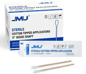 Sterile Cotton Tipped Applicators 3", 200 Count Sterile Cotton Swabs Sterile Cotton Tipped Applicators 3", 200 Count Sterile Cotton Swabs