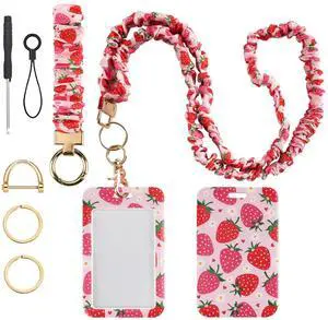 Teacher Lanyard Scrunchie Lanyard with ID Badge Holder Teacher Lanyard Scrunchie Lanyard with ID Badge Holder