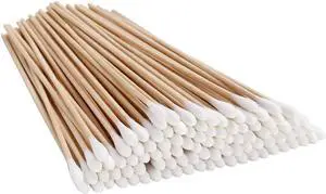 6 inch Long Wooden Cotton Swabs (500 Count) - Industrial Grade Cotton Tipped Applicators - Sturdy Birch Wood Sticks Cleaning,Makeup,Pet Care & Electronics - Non-Snap Professional Quality GM1091B 6 inch Long Wooden Cotton Swabs (500 Count) - Industrial Grade Cotton Tipped Applicators - Sturdy Birch Wood Sticks Cleaning,Makeup,Pet Care & Electronics - Non-Snap Professional Quality GM1091B