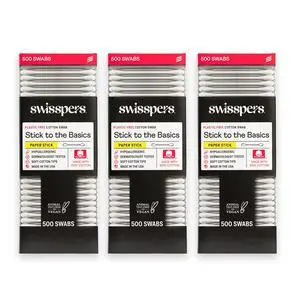 Stick to The Basics Biodegradable Cotton Swabs - 100% Natural, Plastic-Free Q-tip Alternative - Premium USA-Made Beauty Tool for Makeup, Skincare, Pet Care & More (500 Count) 3 Pack Stick to The Basics Biodegradable Cotton Swabs - 100% Natural, Plastic-Free Q-tip Alternative - Premium USA-Made Beauty Tool for Makeup, Skincare, Pet Care & More (500 Count) 3 Pack