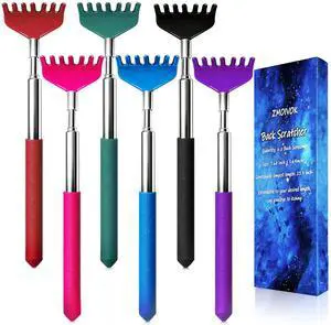 6 Pack Back Scratchers Set, Extendable Handles and Stainless Scratch Heads 6 Pack Back Scratchers Set, Extendable Handles and Stainless Scratch Heads
