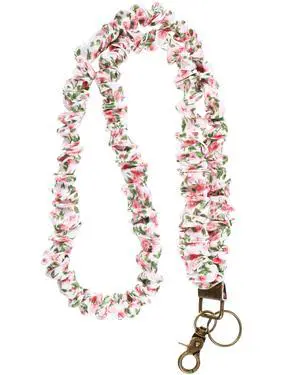 Teacher Scrunchie Lanyards for ID Badges Keys Cute Neck Stretchy Lanyards Retractable Keychain Holder for Women Ladies(Pink Flower) Teacher Scrunchie Lanyards for ID Badges Keys Cute Neck Stretchy Lanyards Retractable Keychain Holder for Women Ladies(Pink Flower)
